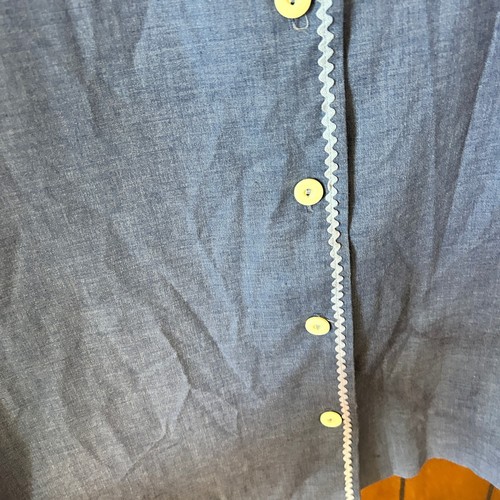 Vintage 60s Spectator Blue Sleeveless Mini Dress Button Front Mod Unique, $29.84 - Photo 4