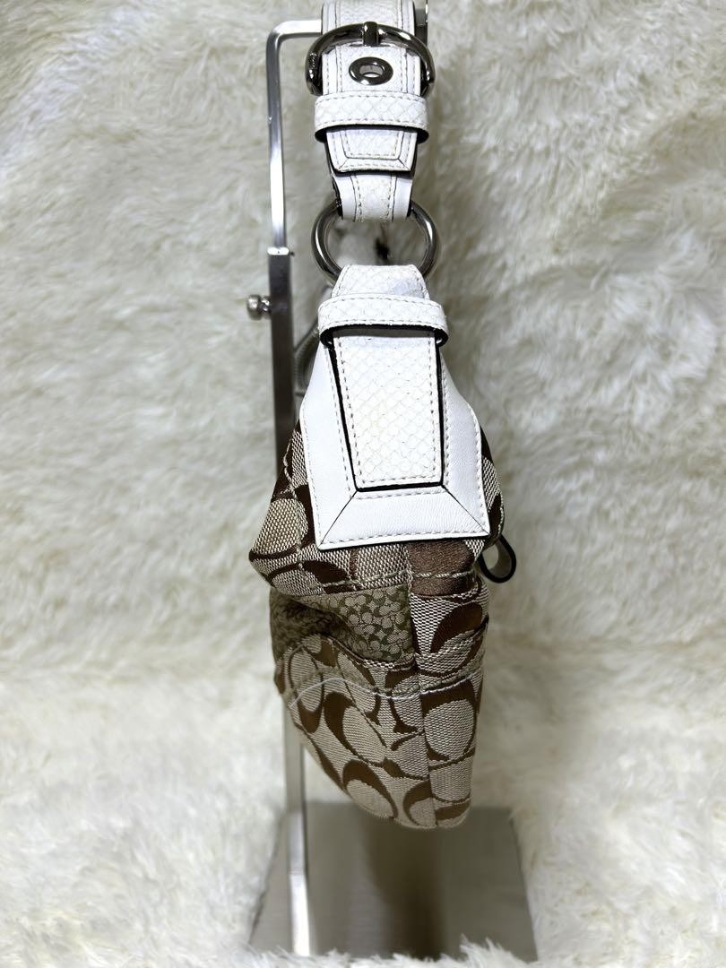 COACH One-Shoulder Patchwork Crescent Bag Women A… - image 23