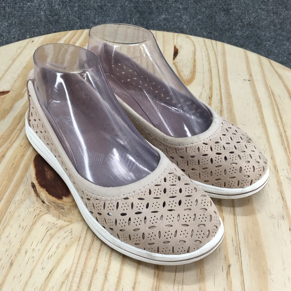 Clarks Cloudsteppers Zapatos Mujer 6.5 M Breeze Roam Ballet Planos Beige 26177231 Foto 3 de 4