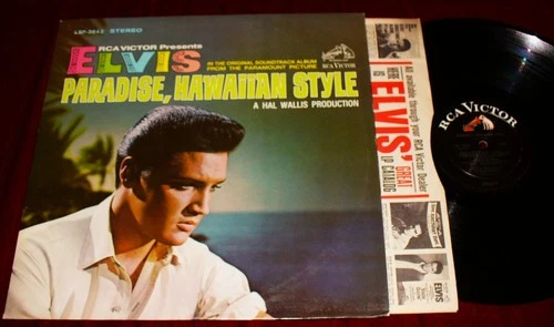 ELVIS PRESLEY PARADISE  HAWAIIAN STYLE LP LSP-3643 ORIGINAL RCA FIRST PRESSING