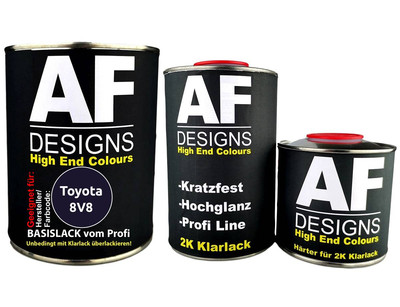 FÜR Toyota 8V8 Liquid Blue Perl 2,5L Autolack Set Klarlack Härter