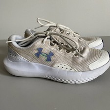 Under Armour Surge 4 Shoes Running Sneakers Girl 5Y Grey Purple