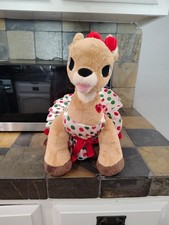 Build A Bear Rudolph The Red Nosed Reindeer’s CLARICE Plush 15”Christmas Dress