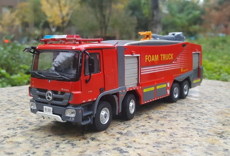 1:50 1:43 Suzhou Jetta Mercedes-Benz ACTROS battle fire truck