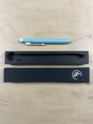 JRW Gear x Tactile Turn Light Blue Side Click Mini Pen - Cerakote Ti