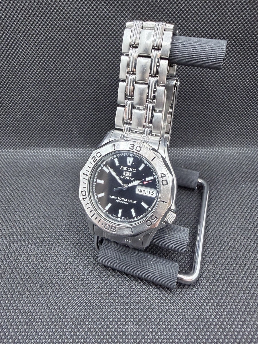 Seiko 5 Sports Automatic 7S26-01G0 Men's Watch 100M Stainless