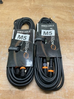 Câble DMX ADJ 25 Pieds 5 Broches - Neuf Pour éclairage Scène - Marque Accu-Cable