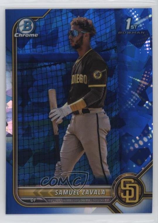 2022 Bowman Chrome Sapphire Edition Prospects Samuel Zavala #BCP-203 12g7