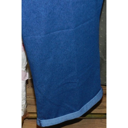NWT Terra & Sky size 5X 32W / 34W stretch blend capris blue plus size women's - Picture 5 of 5