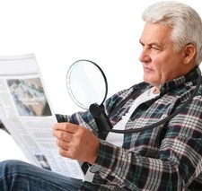 5X Large Hands Free Magnifying Glass for Reading, Flexible Gooseneck Magnifier f