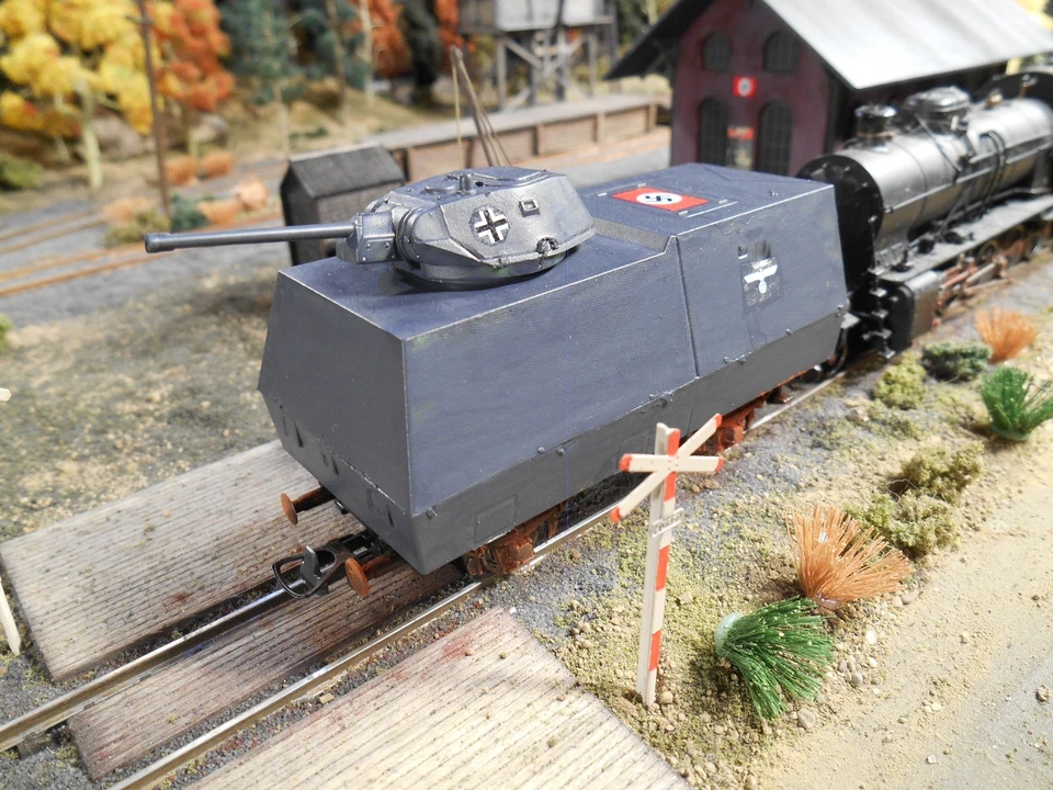 HO Roco Minitank German Armored Car A2164 Custom Hand Painted - Image 2 of 3