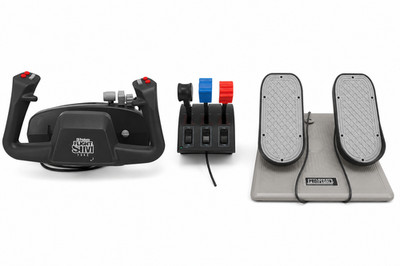 CH Products Flight Sim Yoke, Pro Pedals USB R5 and Pro Throttle Quadrant