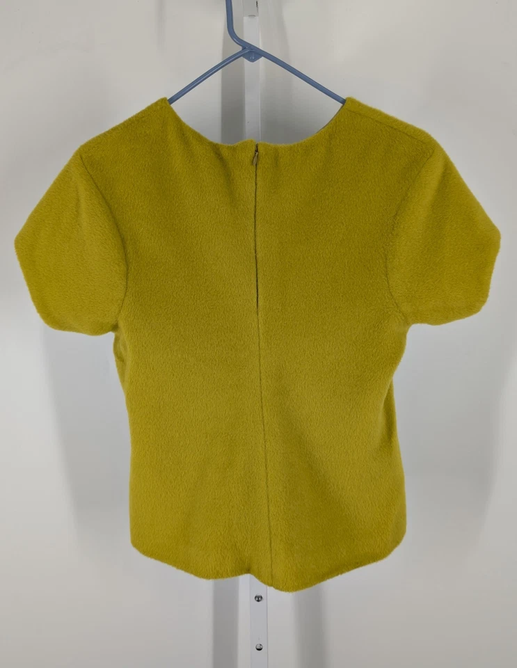 Camisa Blusa J Crew Collection AW 2012 Imitación Piel Polar Mod Mohair SS Talla 2 34" Foto 3 de 4