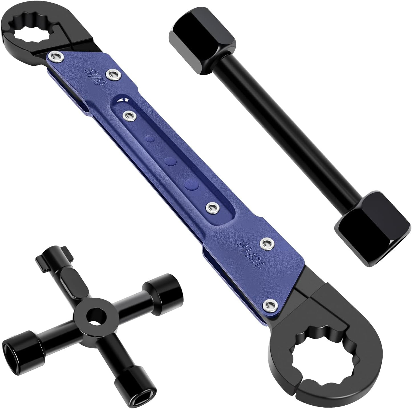 Plumbing Tools, Angle Stop Wrench Angle-On Wrench kit, Professional Plumbers wre