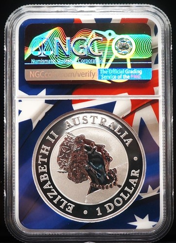 2019P Australia $1 1oz Wedge-Tailed Eagle NGC MS70 - Picture 2 of 2