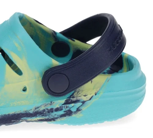 Rugged Shark Toddler & Kids ize 8 Eva Lined Slip-On Medium Width Blue Clogs NEW - Picture 6 of 19