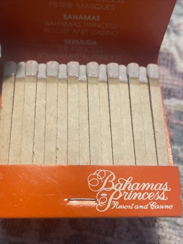 Bahamas Princess Resort And Casino Matchbook Advertising Vintage Travel Souvenir - Picture 3 of 4