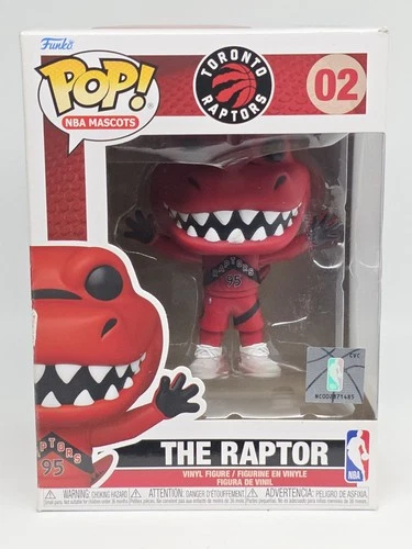 Funko Pop! Basketball NBA Mascots Toronto The Raptor #02 VAULTED w/Protector