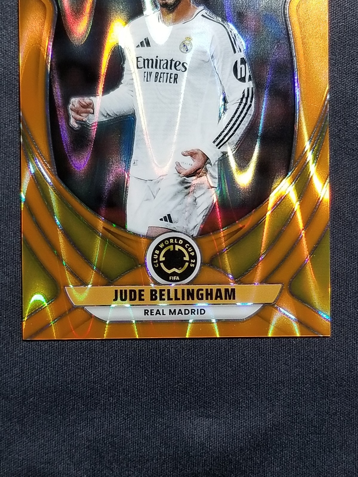 2025 PANINI PRIZM FIFA CLUB WORLD CUP 163 JUDE BELLINGHAM ORANGE SEISMIC 195/199 view 2