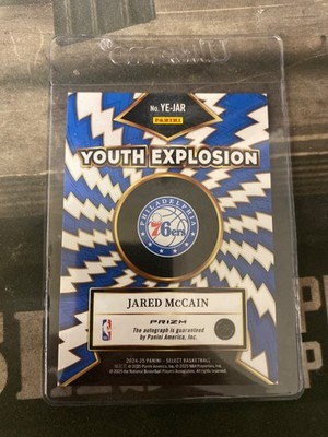 2024-25 Panini Select Jared McCain Youth Explosion YE-JAR Prizm