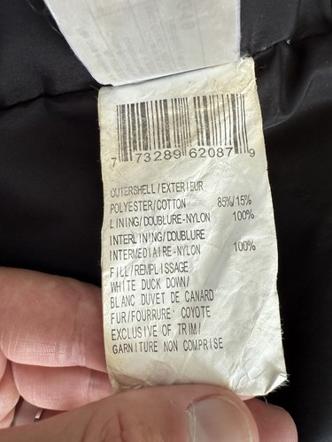 Vintage Canada Goose Artic Program Parka Jacket Woman’s Size S Blue 2005 No Hood - Picture 7 of 20