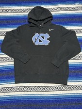North Carolina Tar Heels Hoodie Large Blue Nike Sweatshirt Pullover Swoosh