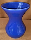 Vintage Bauer Fred Johnson Hand Thrown Vase Monterey Blue Hi-Fire Good Condition