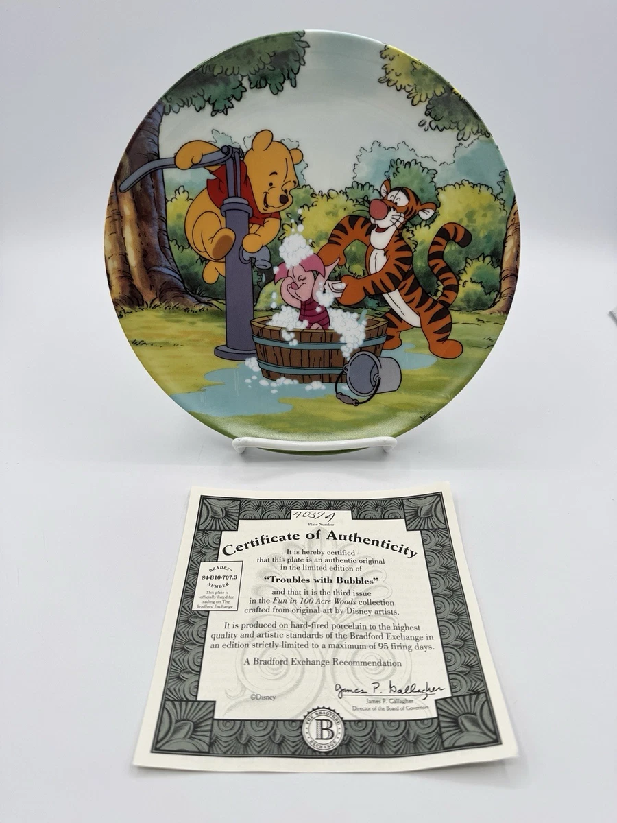 Winnie The Pooh Plates In Bradford Exchange Collector Plates for