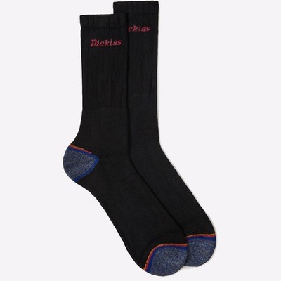 Dickies starke verstärkte wadenlange Arbeitsstiefelsocken für Herren schwarz