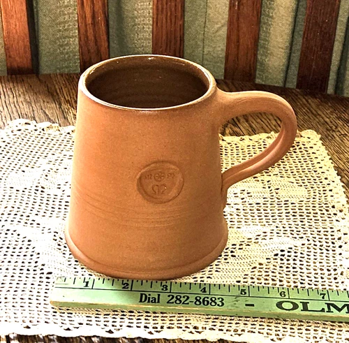 Studio Art Pottery Tankard Mug Hand Thrown Earthenware