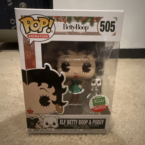 Funko POP! Betty Boop - Elf Betty Boop & Pudgy #505 - Funko Shop Limited Edition