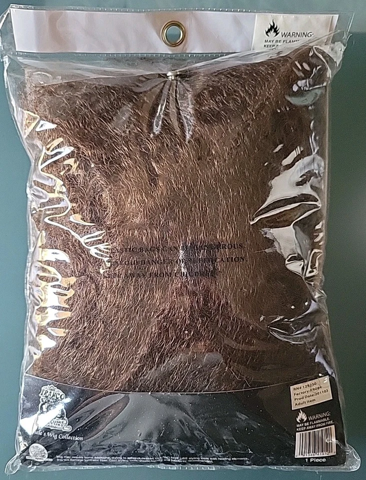 Peluca Afro Jumbo Costume Culture Vintage Años 70 Pelo Disco Marrón OSFA Foto 4 de 4