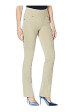 DG2 by Diane Gilman Stretch Knit Twill Boot-Cut Jegging Sage