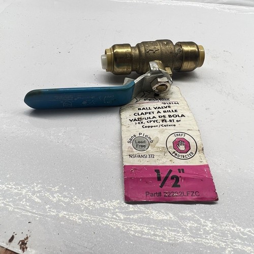 Ball valve 1/2โ SharkBite #818078 (83A) Copper 200 PSI (818144)