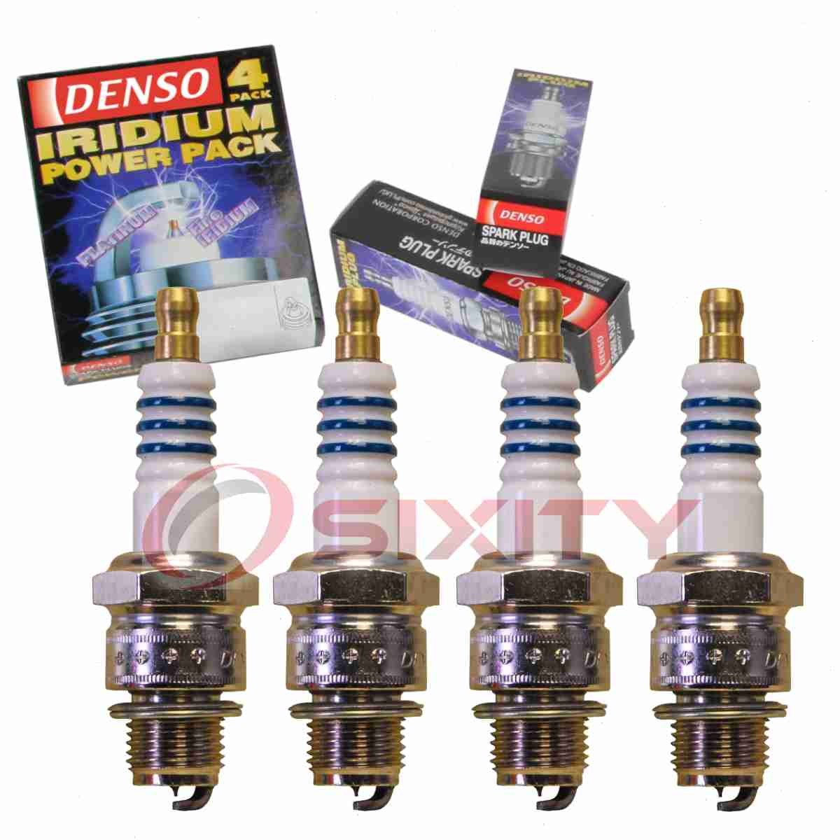 4 pc DENSO 5380 Iridium Power Spark Plugs for IWF24 7001 Ignition Wire zl