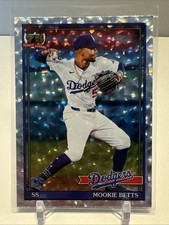 2026 Topps Series 1 Mookie Betts #T91-21 1991 Topps Silver Crackle Foil