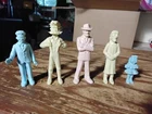 Marx DICK TRACY Cartoon Figure Set (5)Gravel Gertie,Sparkle Plenty,etc Playset