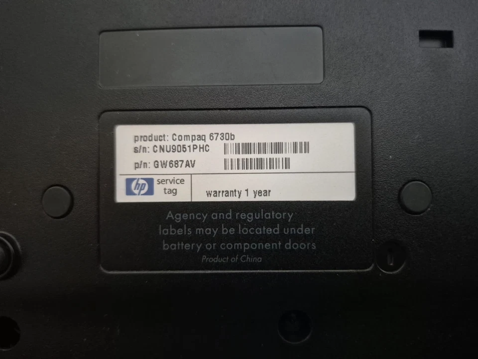 ️ HP Compaq 6730b Portátil 15.4" Win7 Office HDD150GB 2GB RAM Celeron 1.66GHz - Imagen 4 de 4