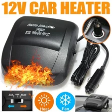200W Portable Heater 12V Heating Cooling Fan Defroster Demister for Car Truck US