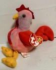 Vintage Ty Beanie Baby Strut The Rooster DOB 3/8/98 Excellent Condition with Tag