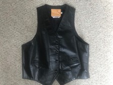 Weber Black Deerskin Vintage Biker's Vest