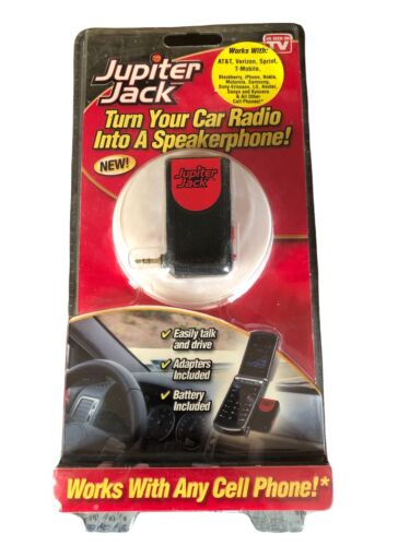 Jupiter Jack Cell Phone HANDS FREE Car Speakerphone Converter 6 NEW Adapter Kit - 第 1/4 張圖片