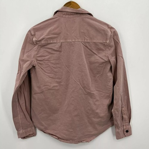Abercrombie & Fitch Long Sleeve Button Shirt Men's S Pink Mauve Tactical Pockets - Picture 5 of 8