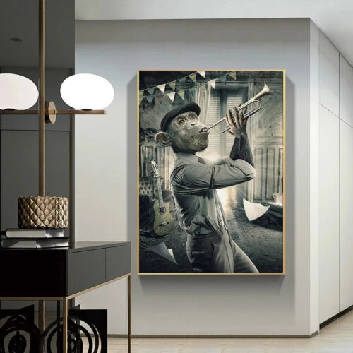 Animal Cartoon Wall Art Funny Canvas Painting Posters Prints Wall Art Picture