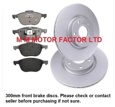FOR FORD KUGA 2.0 TDCi SUV (2008-) FRONT BRAKE DISCS AND BRAKE PADS SET