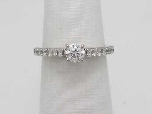.69CT Natural Diamond Solitaire Engagement Wedding Bridal Ring 14K White Gold