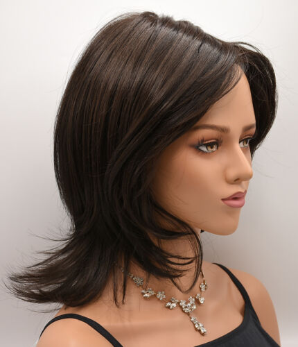 Peluca Bob emplumada de TRESSALLURE, LIQUIDACIÓN 2/4R ¡Amigable con el calor! MonoTop + LaceFt - Imagen 2 de 12