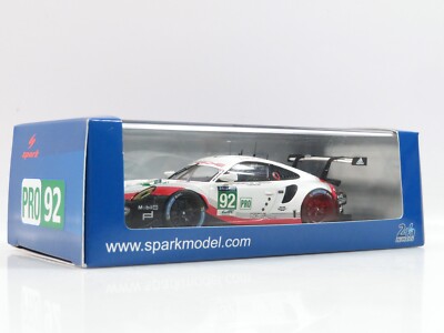 1:43 Spark S5834 Porsche 911 RSR Porsche GT Team Le Mans 2017 **SIGNIERT**  X7
