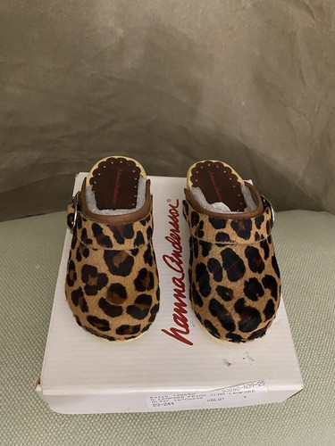 Hanna Andersson PELO DE CABALLO LEOPARDO Estampado de Animal ZUECOS Niña 8/25 - Imagen 2 de 14