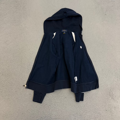 Polo Ralph Lauren Hoodie Boys Size Medium 10-12 Blue Full Zip *DAMAGE - Picture 5 of 10